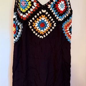 Colorful Crochet Detail Cover-up.